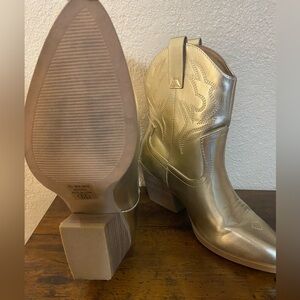 Gold boots